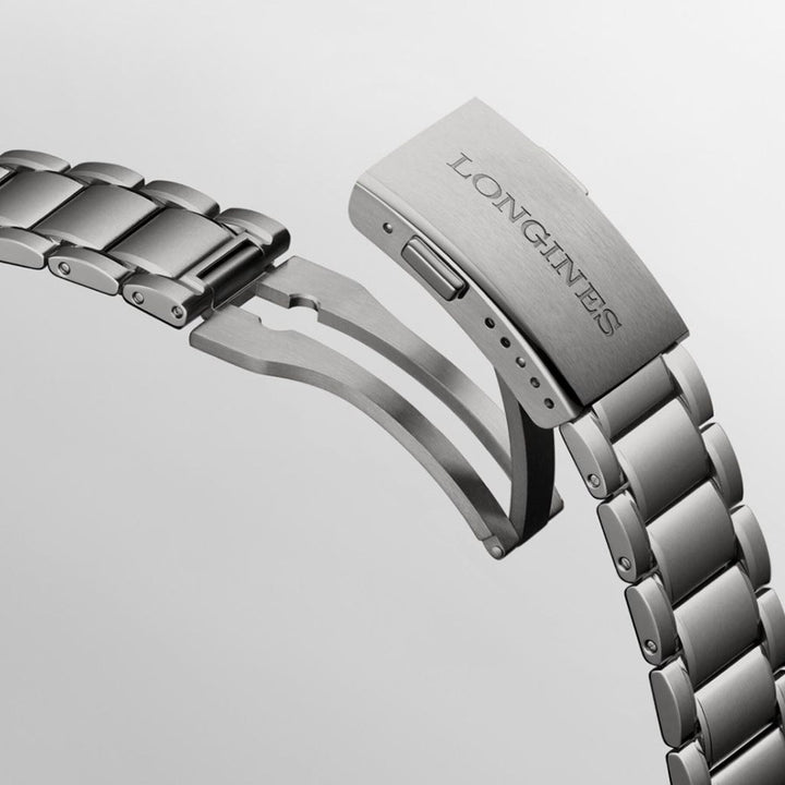 Longines orologio Spirit Zulu Time 39mm antracite automatico titanio L3.802.1.53.6