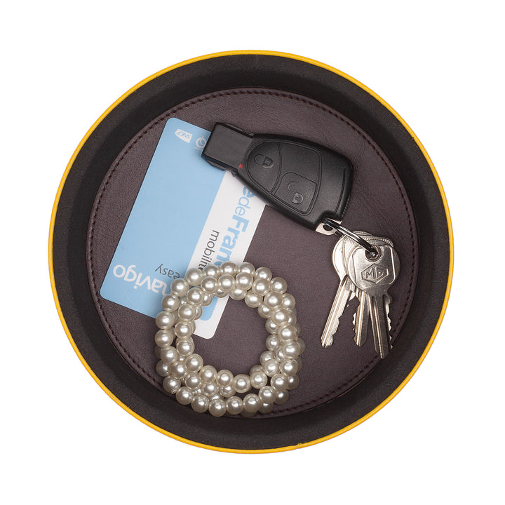 Jarra de couro de designer DUDU para móveis, armazenamento com tampa 10x10cm, suporte para waffle, moedas, chaves, joias para doces