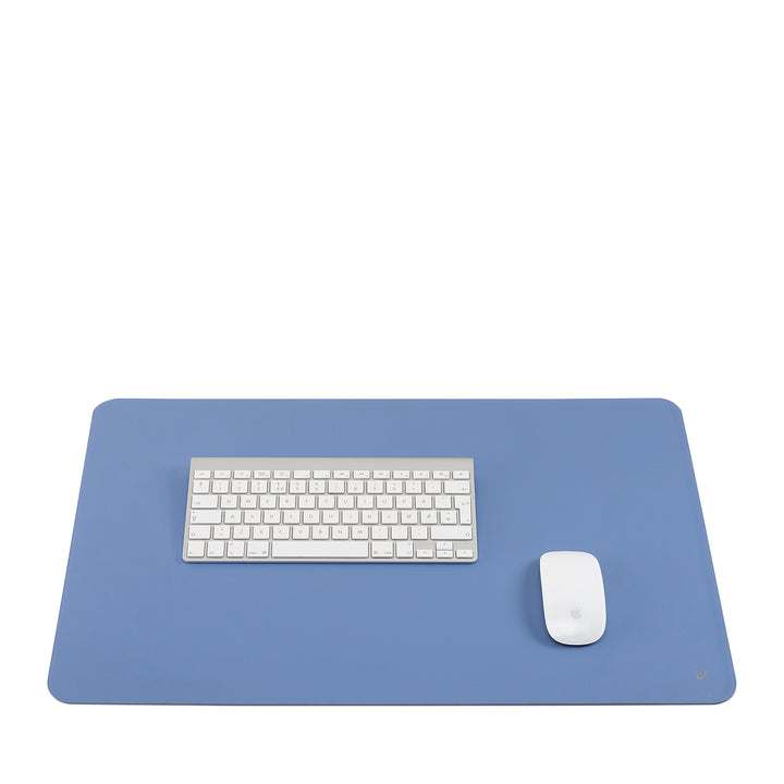DUDU Office Desk Pad in Two-Tone Leather CM 61x40, Double-Side Rollable, Soft Non-Slip Without Seams
