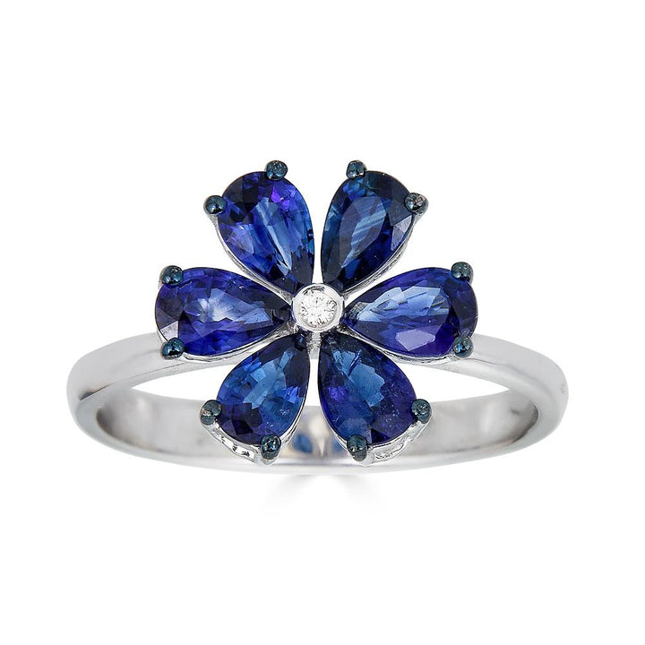 Zydo-ring med diamantblomma och roséguldfärgade ädelstenar 63841