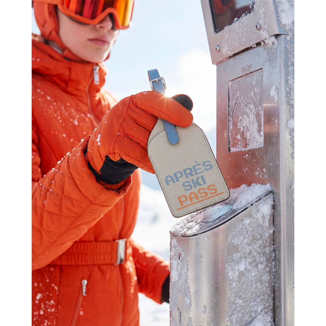 Étiquette de nom DUDU, étiquette de valise d'après-ski en cuir véritable, étiquette de bagage de voyage, étiquette d'adresse anti-perte