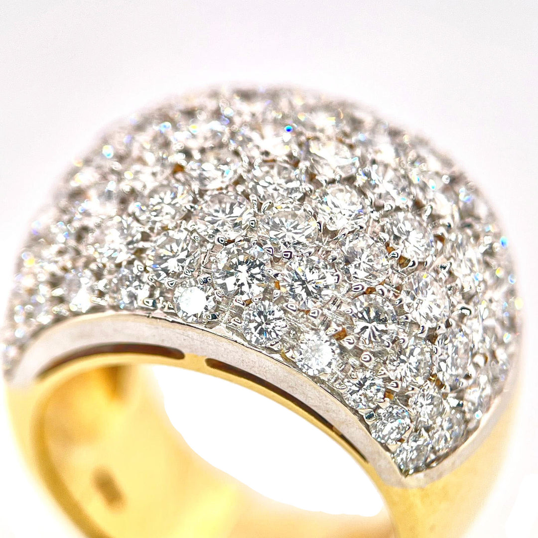 Bague Capodagli Pavè or 18 carats diamants 0001AG