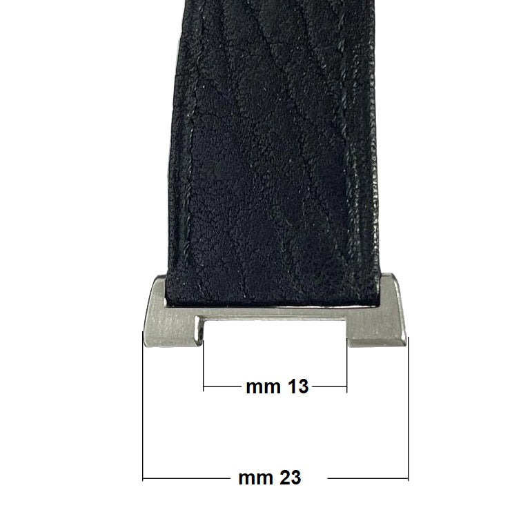 Pulseira de couro IWC completa com fivela de implantação e acessórios de aço para IWC Ingenieur grande IWAC Ingenieur G