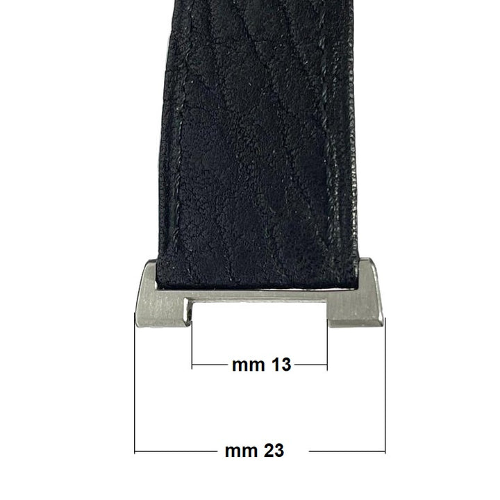 Pulseira de couro IWC completa com fivela de implantação e acessórios de aço para IWC Ingenieur grande IWAC Ingenieur G