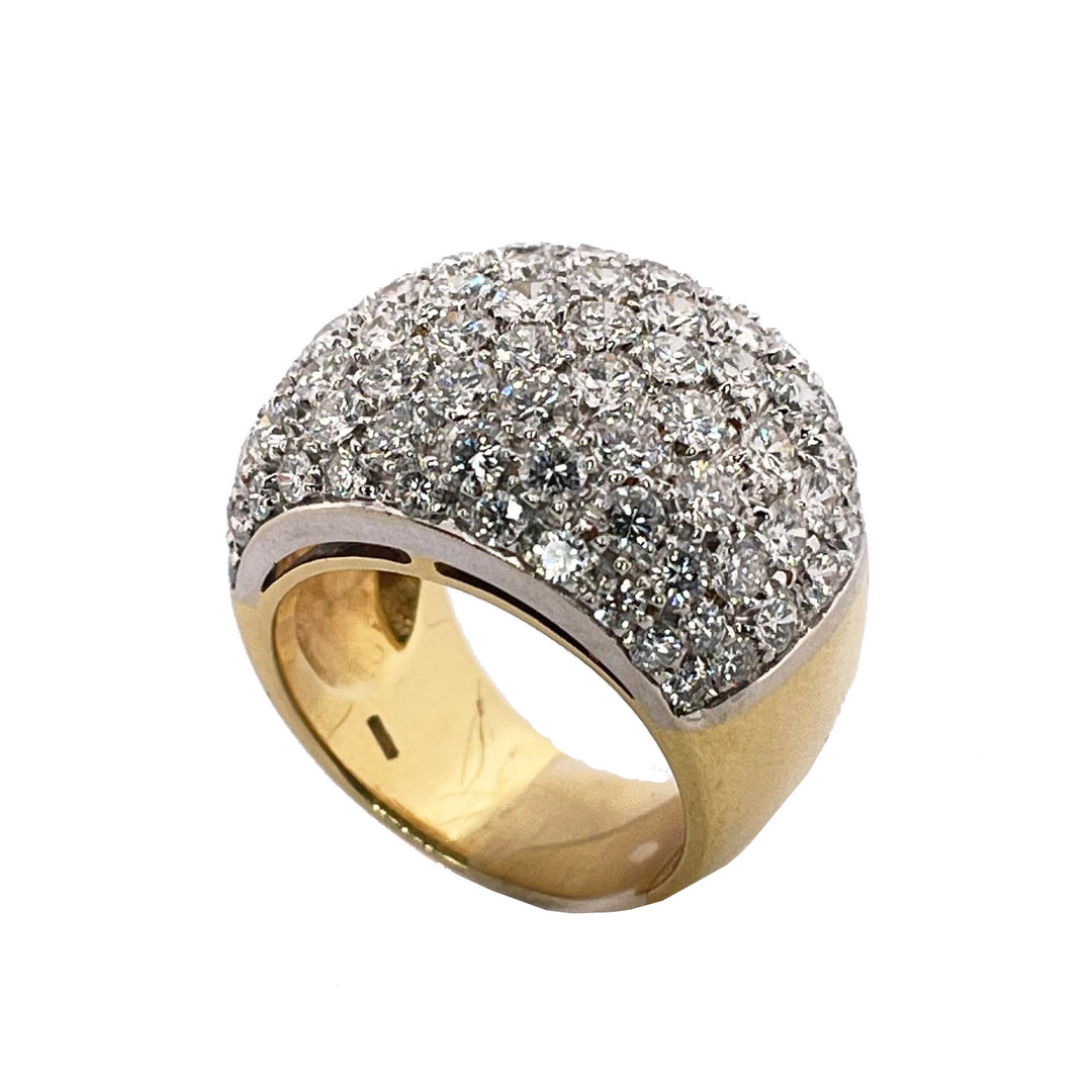 Bague Capodagli Pavè or 18 carats diamants 0001AG