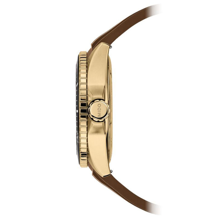 Relógio Mido Ocean Star GMT 44 mm preto automático aço PVD acabamento em ouro amarelo M026.629.37.291.00