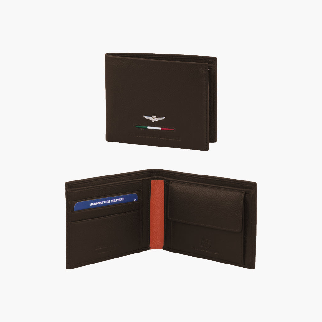 Aeronautica Militare Läderplånbok för män Fighter line AM151-MO