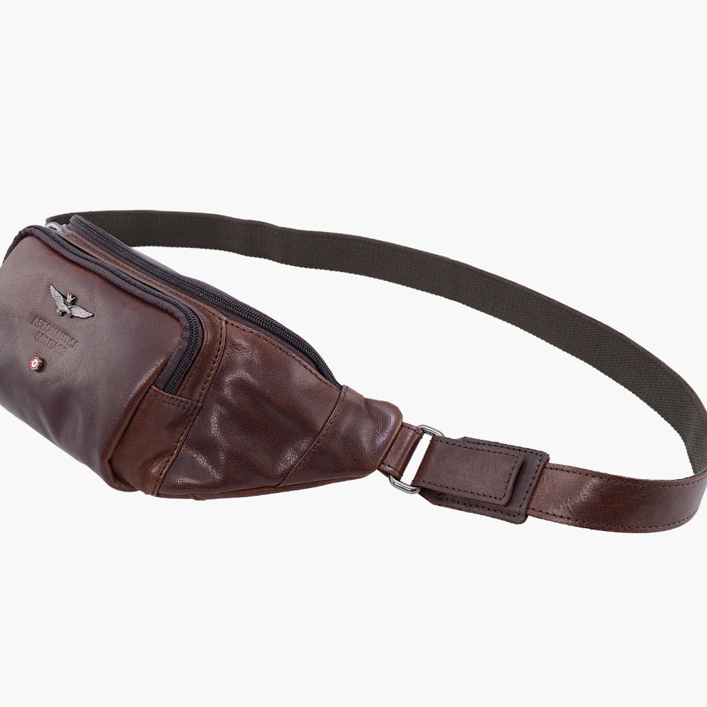 Aeronautica Militare Leren heuptas Vintage lijn AM351-MO