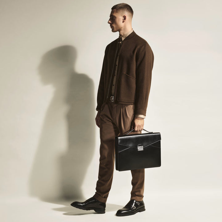 Montblanc Meisterstuck porte-documents plat noir 199771