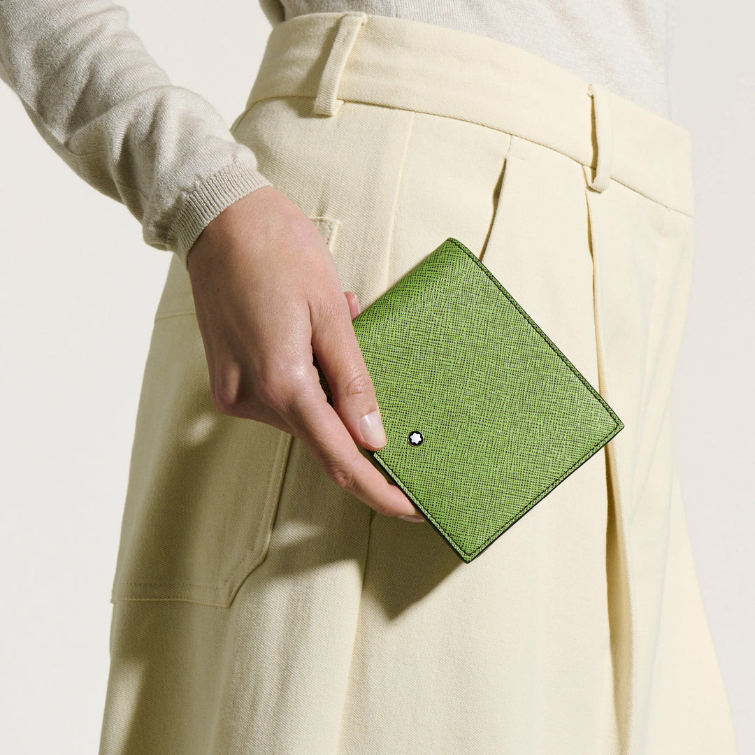 Montblanc peněženka 8 přihrádek Sartorial multi lime/cassis 199356