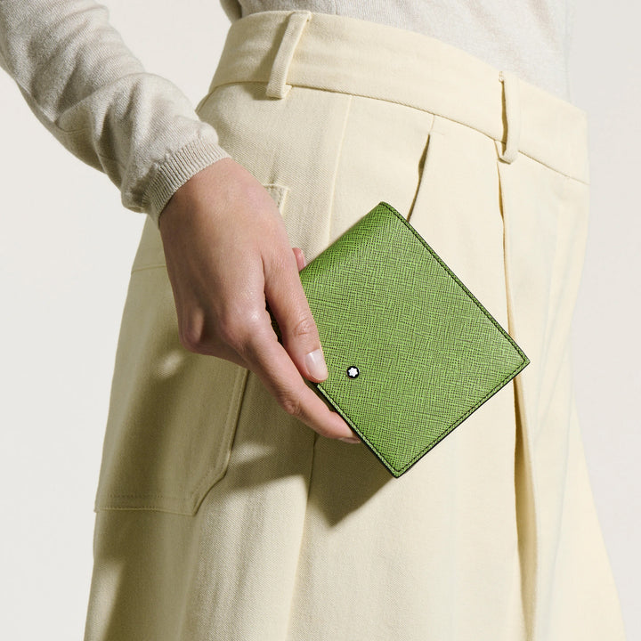 Montblanc peněženka 8 přihrádek Sartorial multi lime/cassis 199356