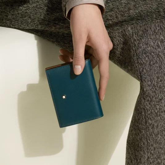 Portofel continental Montblanc nano maro moale 198753