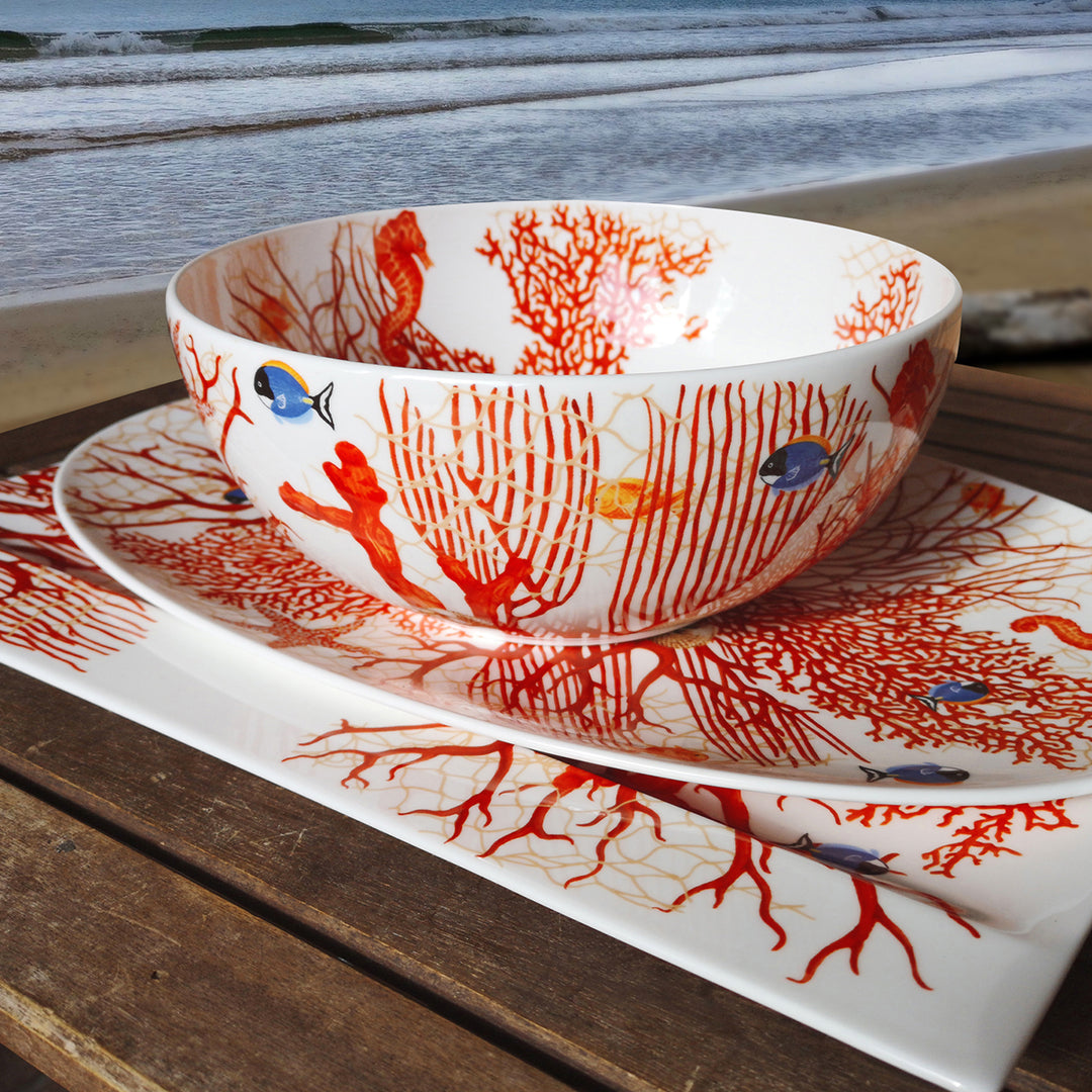 Taitù serving plate Mare fine bone china porcelain 2-3-9