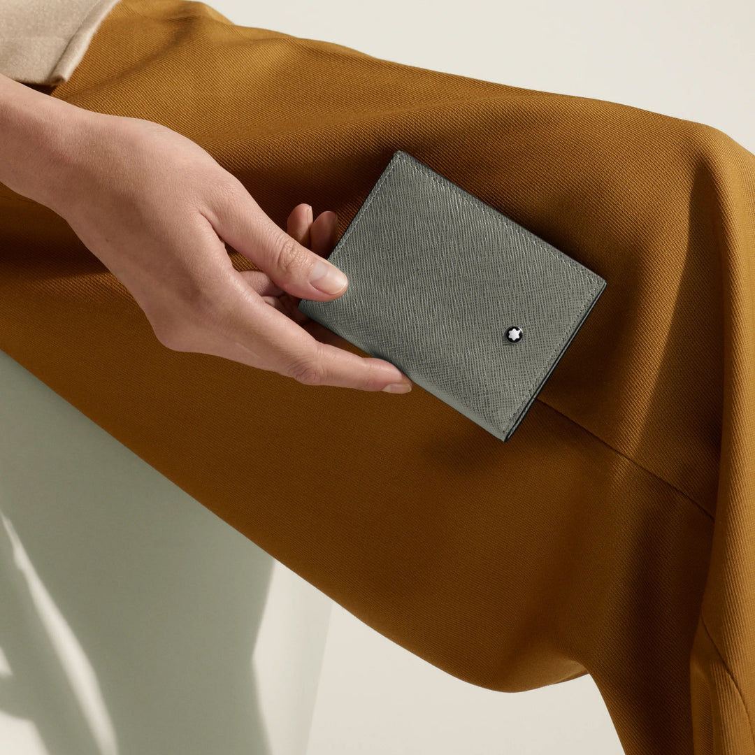 Montblanc miniplånbok 4 fack Sartorial mellangrå 199374