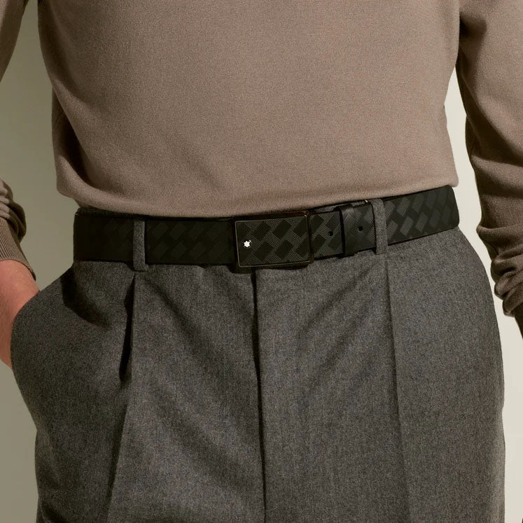 Montblanc Extreme 3.0 musta nahkavyö 35mm 199106