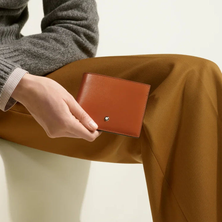Montblanc Meisterstück wallet 6 compartments rust 198806