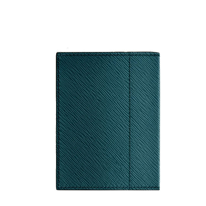 Montblanc portafoglio mini 4 scomparti Sartorial Blu Cipro 198871