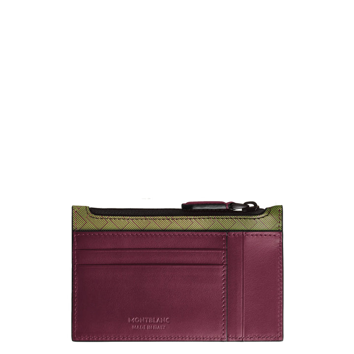 Montblanc kortholder 8 rum med lynlås Extreme 3.0 multi lime/cassis 199400