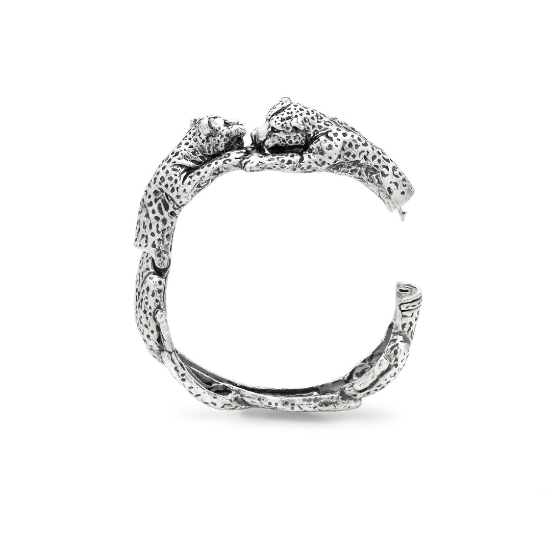 Bratara rigida Giovanni Raspini Leopardi argint 925 12271