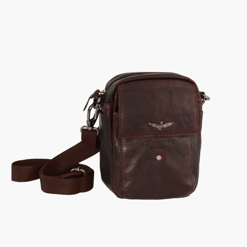 Geanta de umar Aeronautica Militare VINTAGE din piele naturala AM307-MO