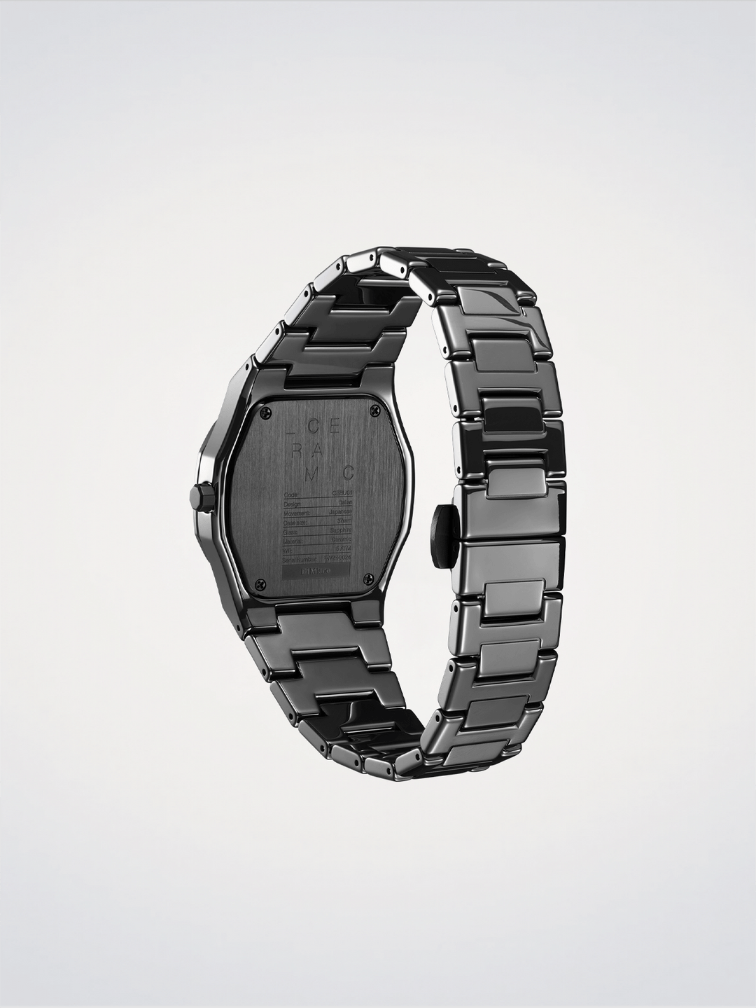 D1 Milano Pure Black Keramik 37 mm D1-CEBU01