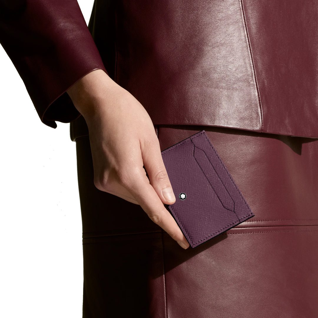 Porte-cartes Montblanc 5 compartiments Sartorial Cassis 199375