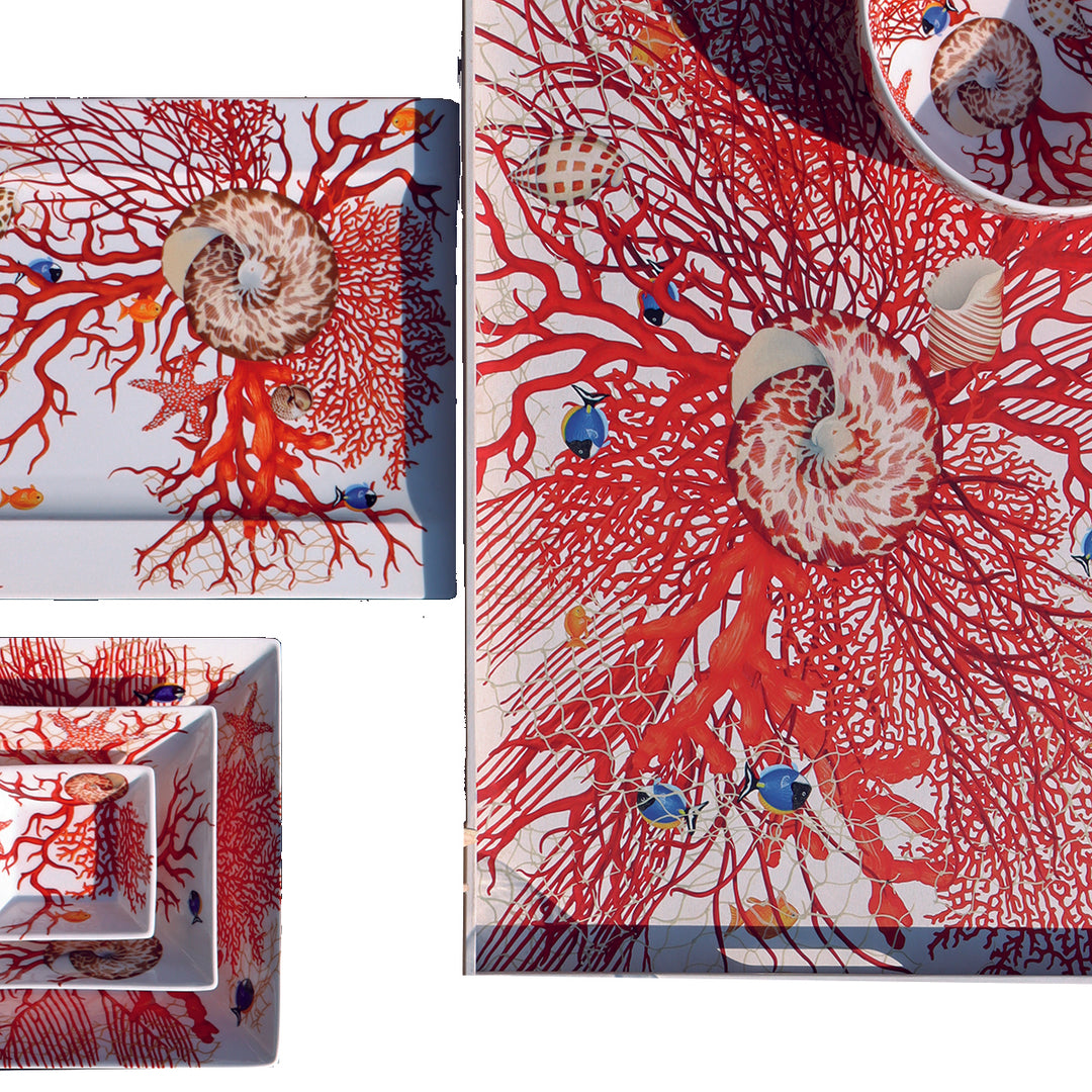 Taitù serving plate Mare fine bone china porcelain 2-3-9