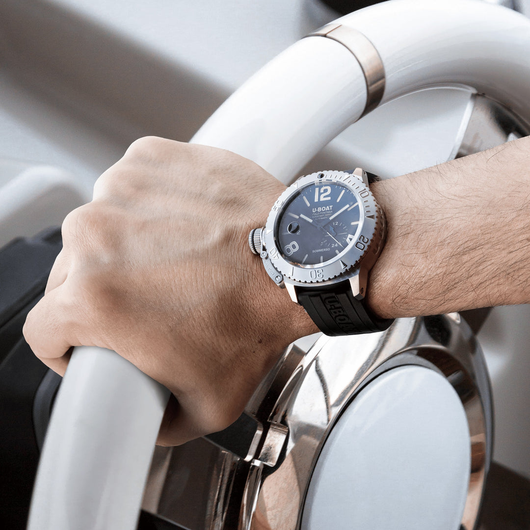 U-BOAT-Uhr SOMMERSO/A 46 mm schwarzer Automatikstahl 9007/A