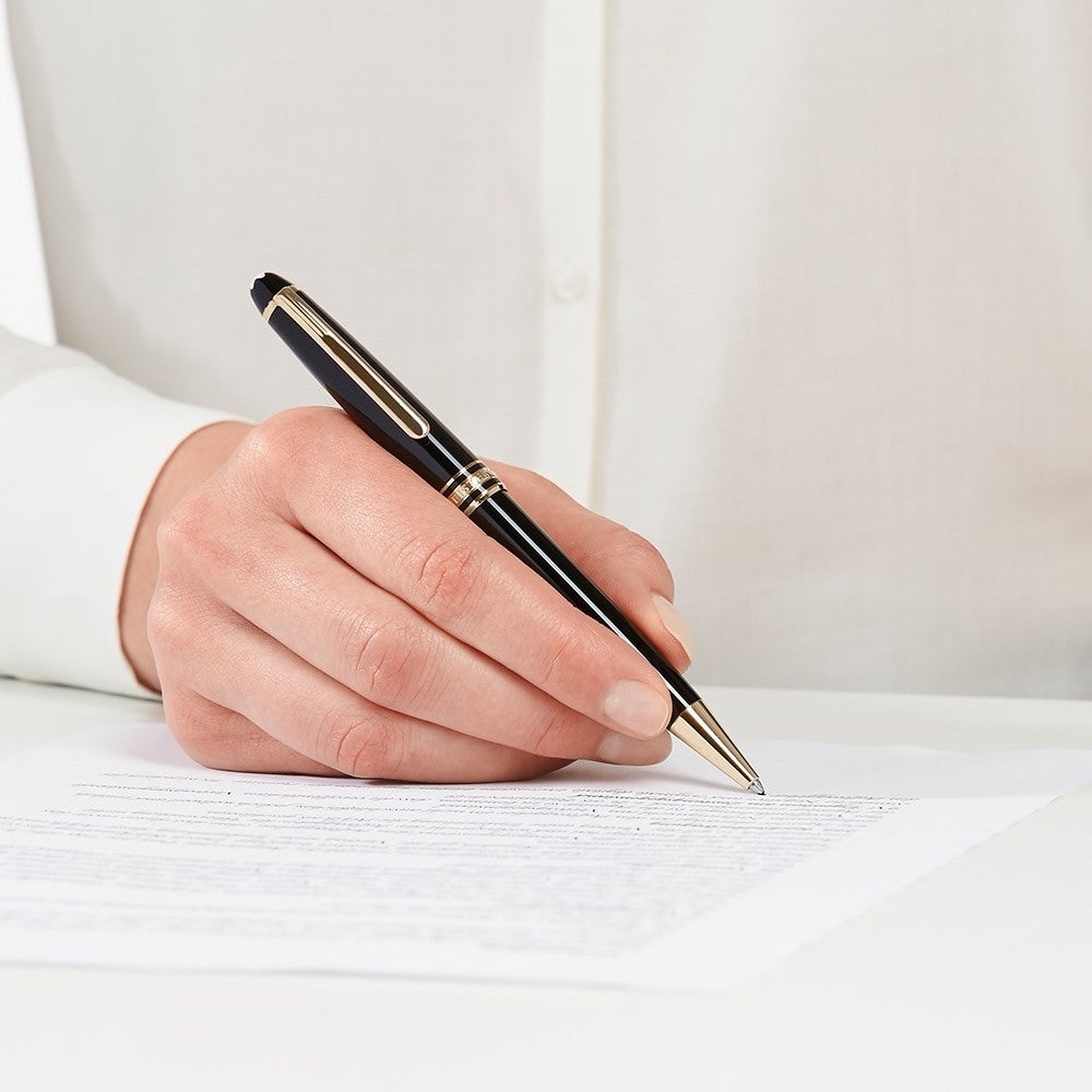 Montblanc penna a sfera Meisterstück Gold-Coated Classique 132453