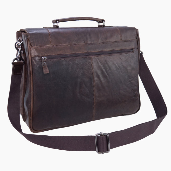 Aeronautica Militare Maletín para portátil profesional Vintage AM304-MO