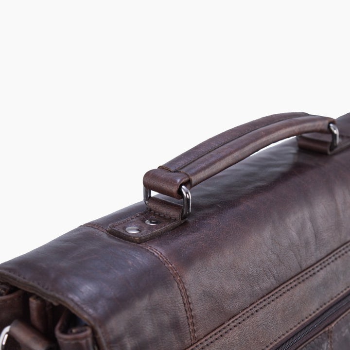 Aeronautica Militare Maletín para portátil profesional Vintage AM304-MO