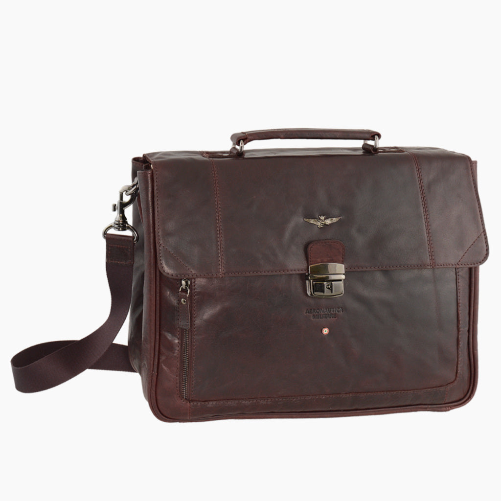 Aeronautica Militare Maletín para portátil profesional Vintage AM304-MO