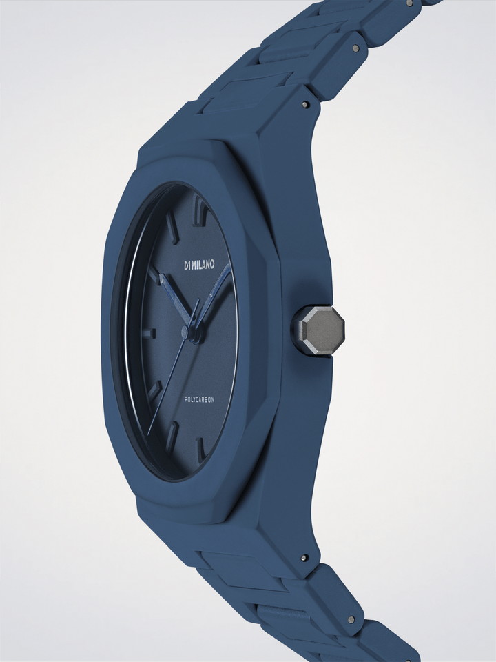 D1 Milano Marineblauw Polycarbon 40,5 mm D1-PCBJ21