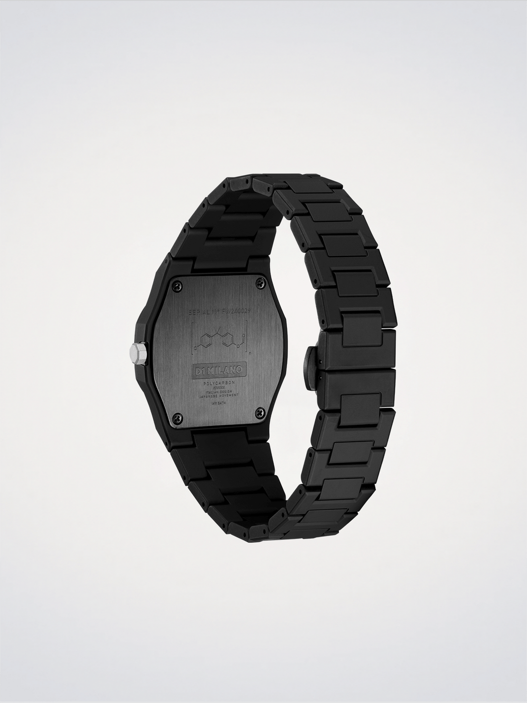 D1 Milano Black_01 Polycarbon karóra 37mm D1-PCBU07