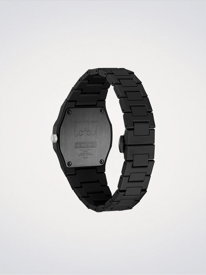 D1 Milano Black_01 Polycarbon karóra 37mm D1-PCBU07