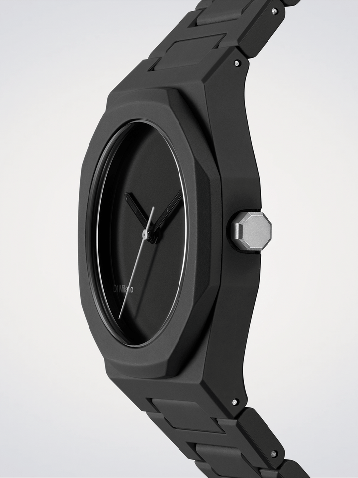D1 Milano Black_01 Polycarbon karóra 37mm D1-PCBU07