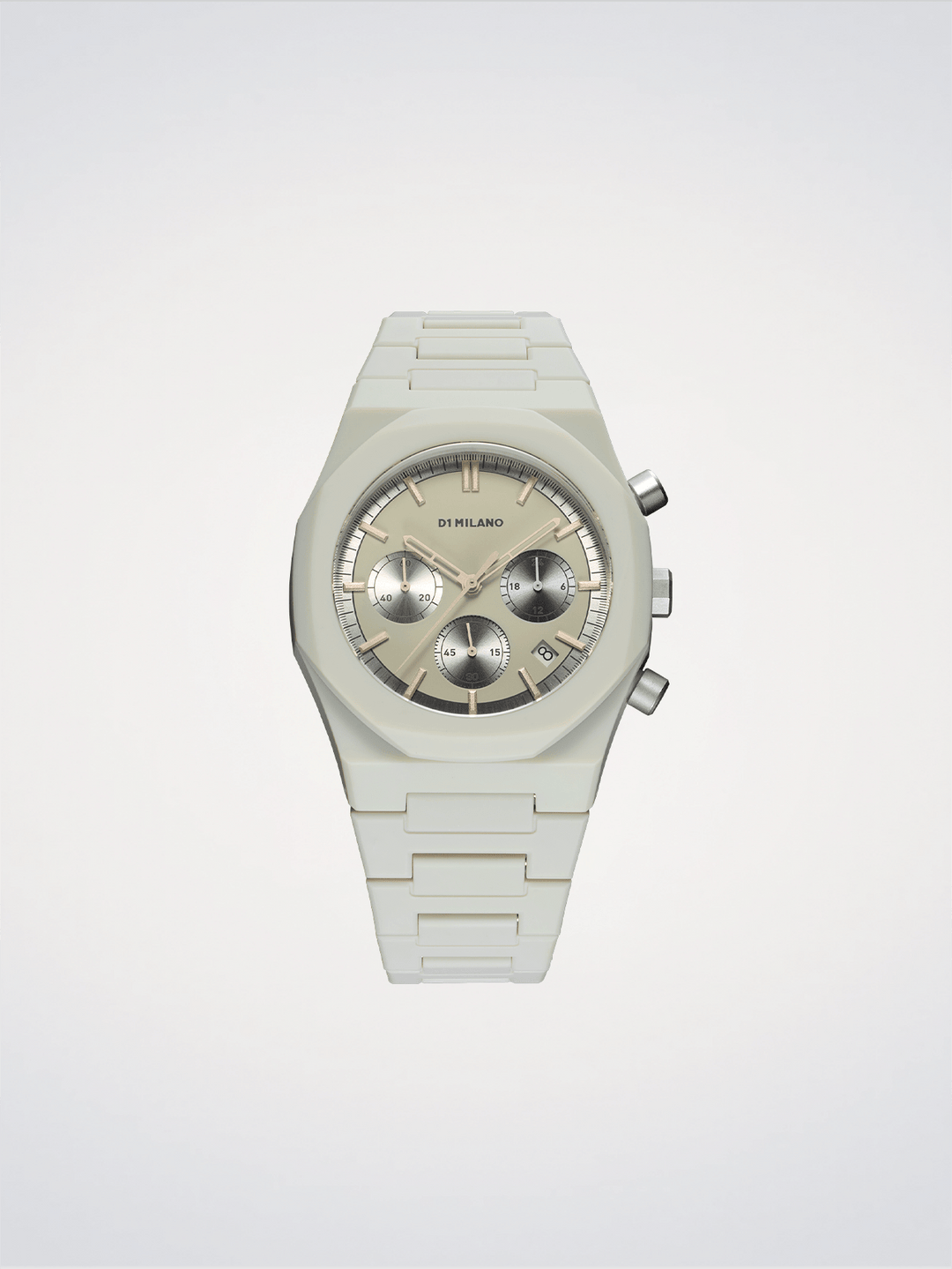 D1 Milano Fossil Grey Polychrono 40,5mm D1-PHBJ08