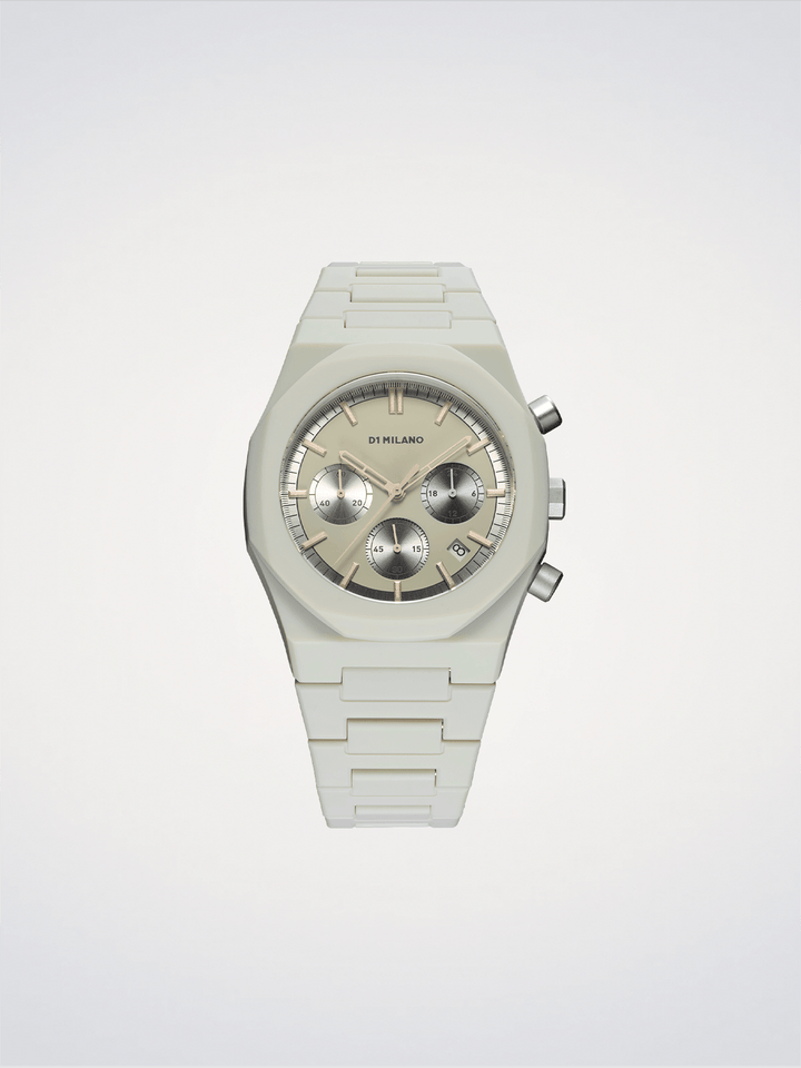 D1 Milano Fossil Grey Polychrono 40,5mm D1-PHBJ08