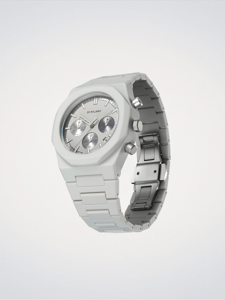 D1 Milano Fossil Grey Polychrono 40,5mm D1-PHBJ08