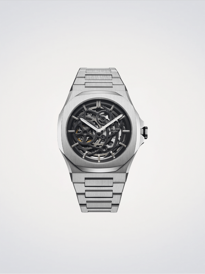 D1 Milano Squelette Argent 41,5 mm D1-SKBJ10