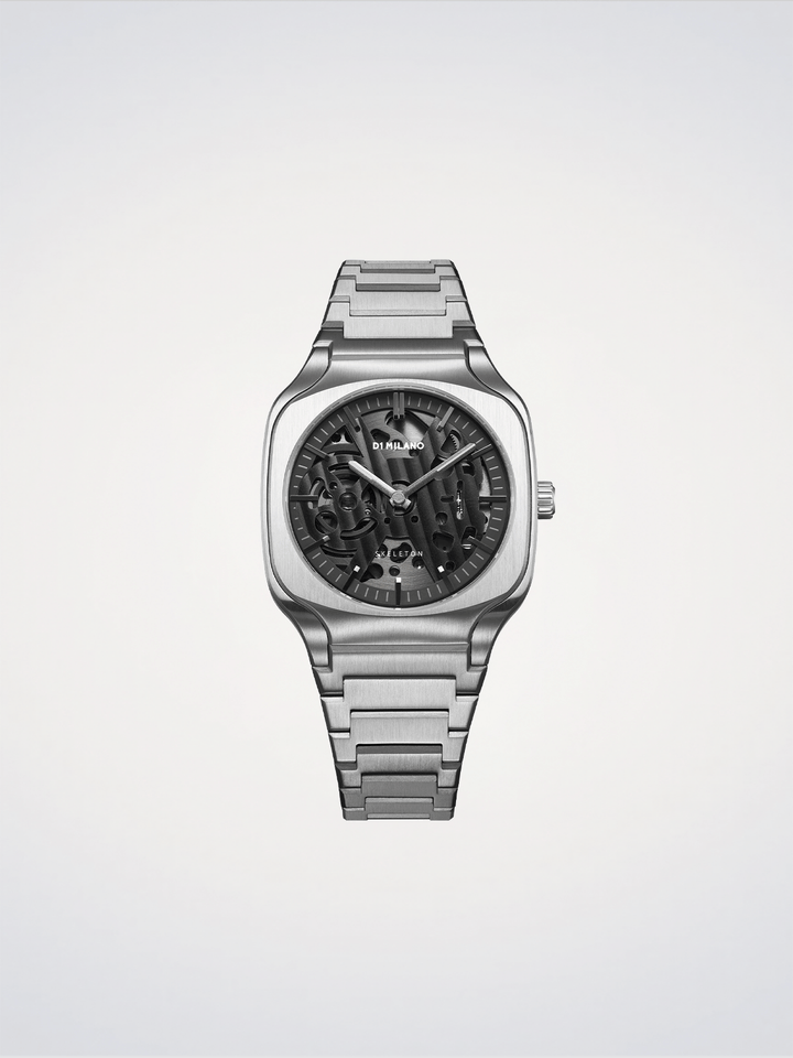 D1 Milano szürke mélység, négyzet alakú csontváz 37 mm D1-SLBJ01