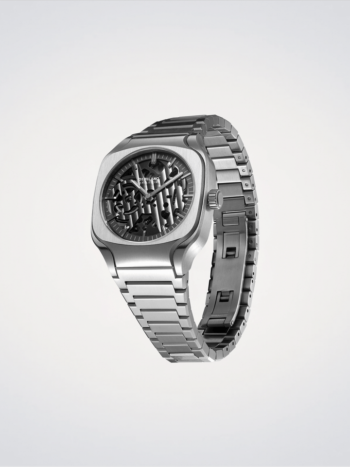 D1 Milano szürke mélység, négyzet alakú csontváz 37 mm D1-SLBJ01