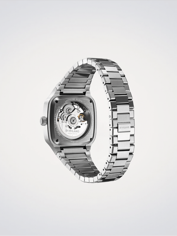 D1 Milano szürke mélység, négyzet alakú csontváz 37 mm D1-SLBJ01