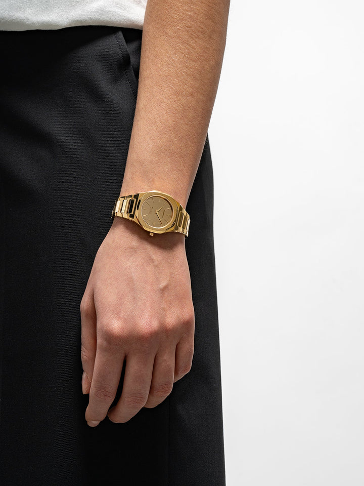 D1 Milano Gold Gleam Ultra Thin Ρολόι 30 mm D1-UTBL40