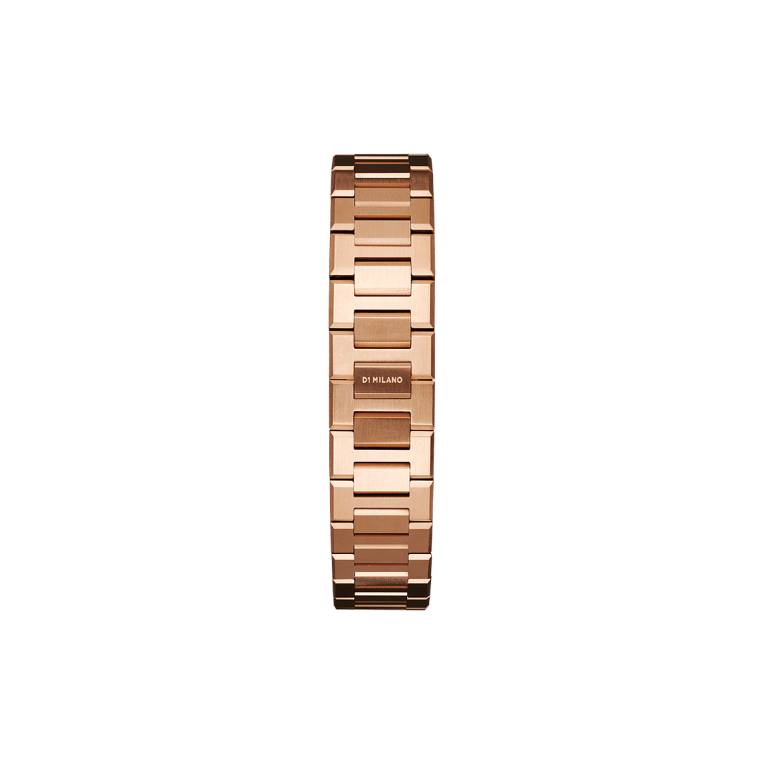 Montre ultra fine D1 Milano en or rose 38 mm D1-SP-UT38BR02