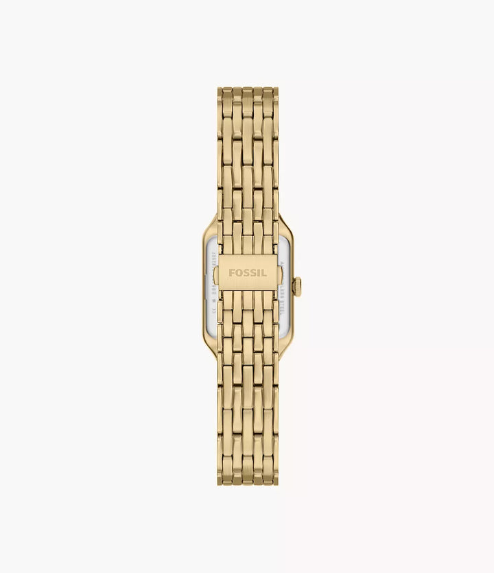 Fosszilis óra Raquel mini 18mm ezüst kvarc acél PVD sárga arany kivitelben ES5467