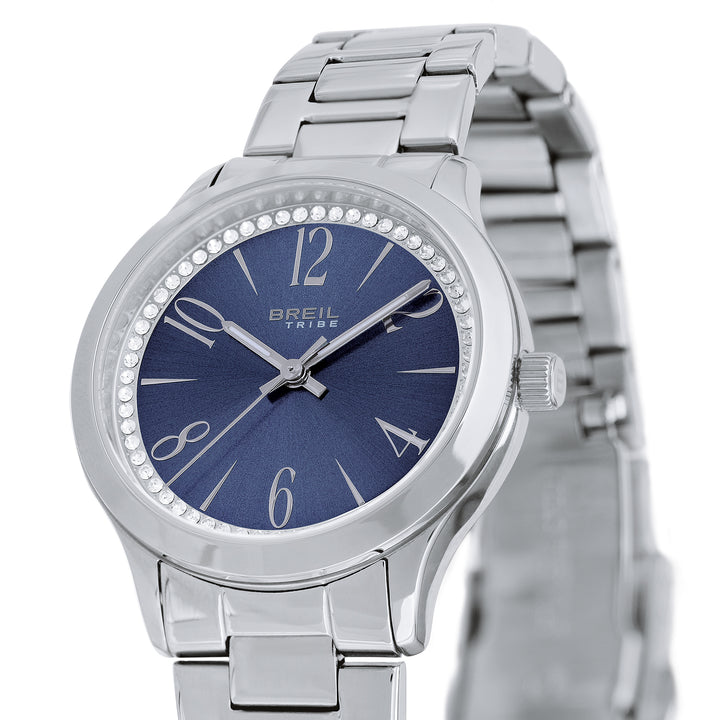 Breil horloge Abby 32mm blauw quartz staal EW0753
