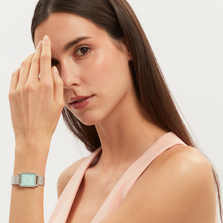 Ceas Breil Dreamy Sorbet 20x23mm verde quartz otel EW0772