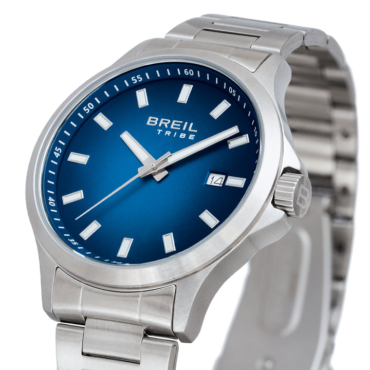 Ceas Breil Kai 41mm cuart albastru din otel EW0780