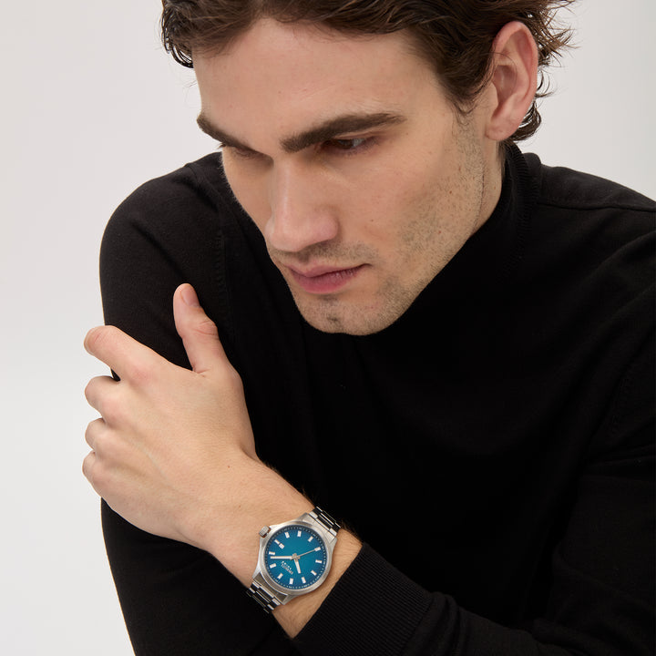 Ceas Breil Kai 41mm cuart albastru din otel EW0780